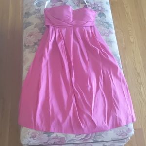 Strapless dress with back bow detail